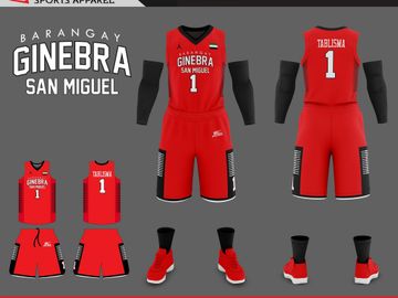 Basketball uniform set