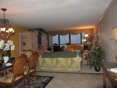 View from entrance to living room