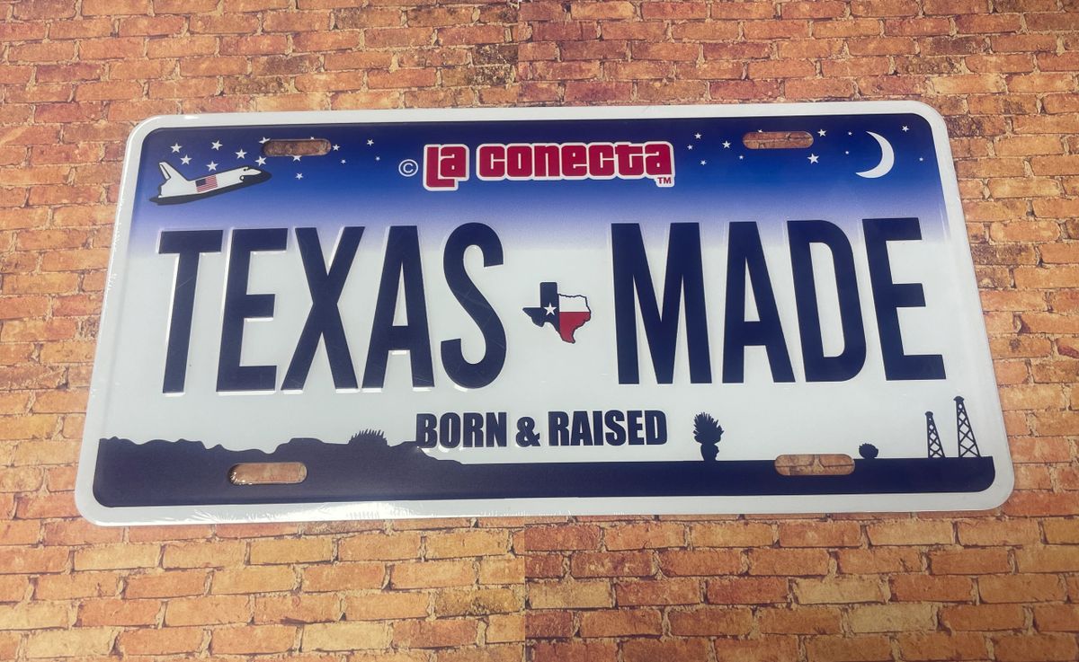 Texas Made Novelty plate