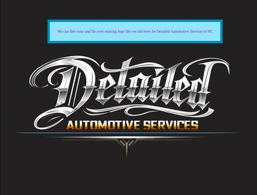 Logo for Detailed Automotive Services with stylized lettering.