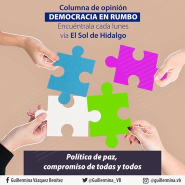 Política de paz, compromiso de todas y todos