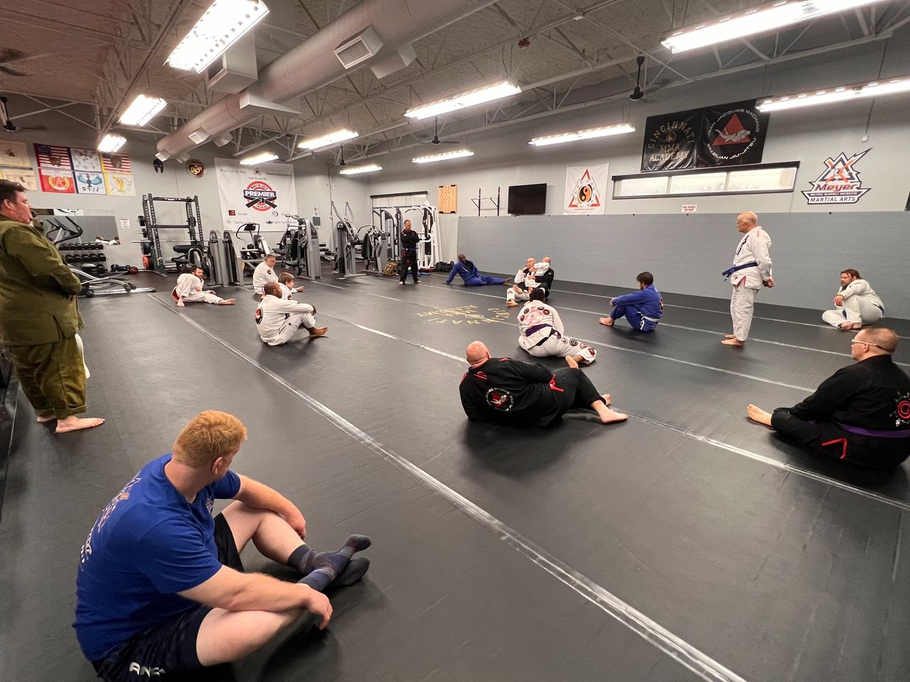 Martial arts training at Premier Shooting dojo