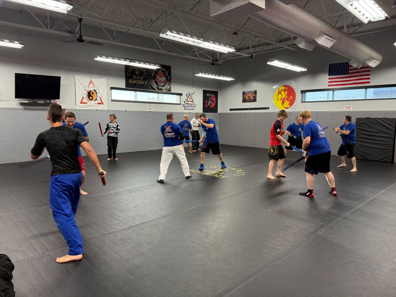 Basic Self-Defense class in the Dojo at Premier Shooting West Chester