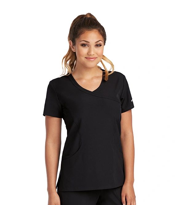 3PKT WOMEN'S MOCK WRAP TOP - RELIANCE