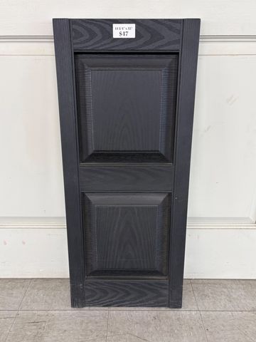 Black wooden cabinet door panel priced at $17.