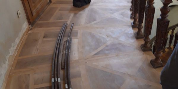 picture of floor wood foundation work done by kadag