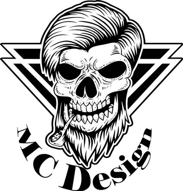 Logo design skull