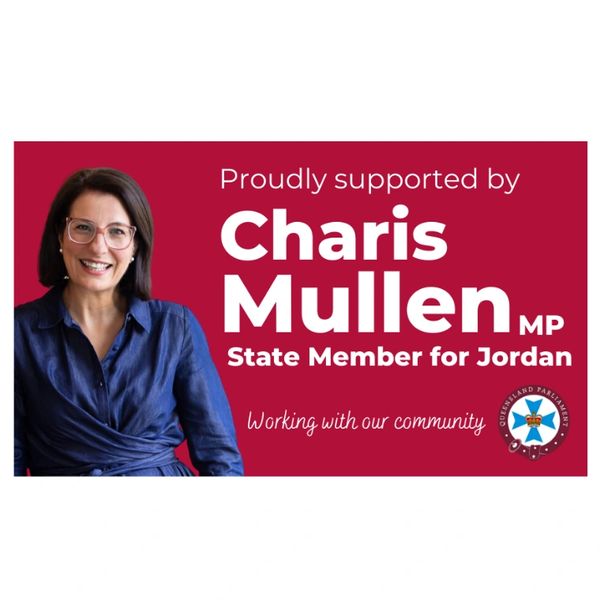 Support poster for Charis Mullen, State Member for Jordan.