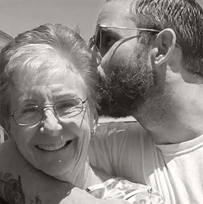 A photo of our founder and his mom, who is the inspiration for the brand.