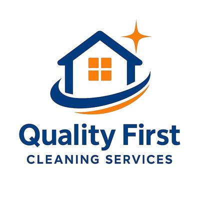 Quality First Cleaning Services logo for professional home and Airbnb cleaning services in Parksvill