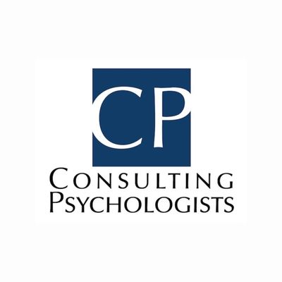Logo with blue square and white 'CP' letters for Consulting Psychologists.