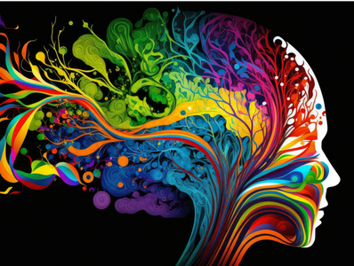 This is what thinking in color looks like. ADHD coaching helps channel the chaos.