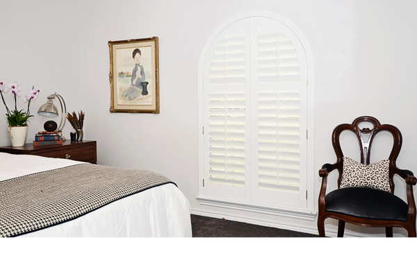Shaped shutters to suit those architecturally designed windows 