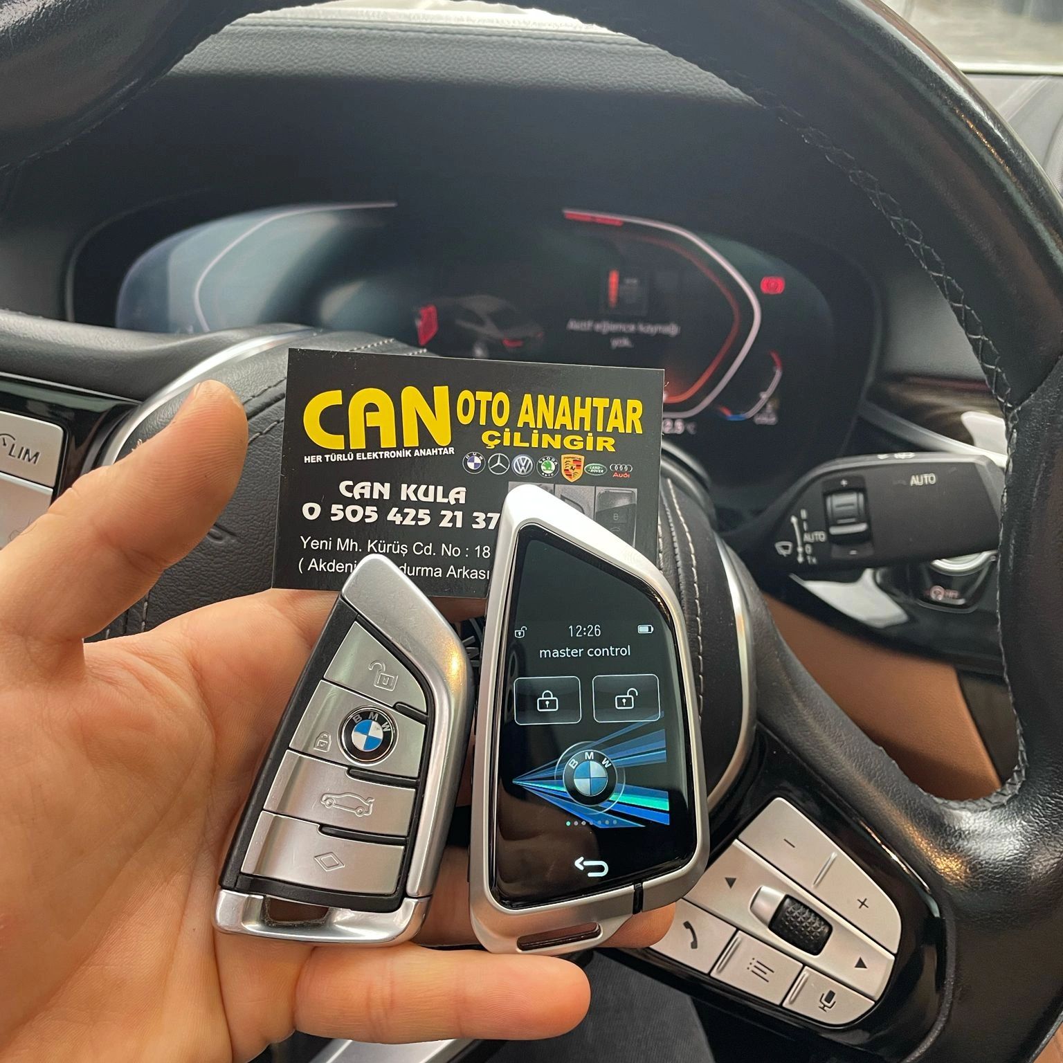 bmw elektronik oto anahtar kodlama ve kopyalama