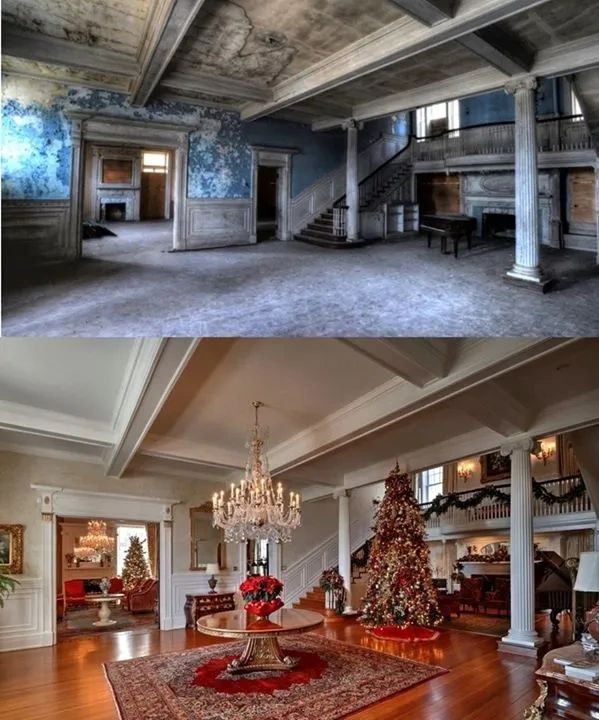 The 1815 Selma Mansion, Before And After Reconstructions Abandoned Daily