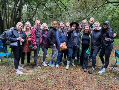 Team-building activities in nature, provided by Joyful Outdoors for corporate clients in Surrey.