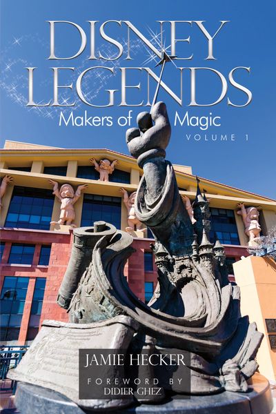 Disney Legends Plaza with the Legends statue on display