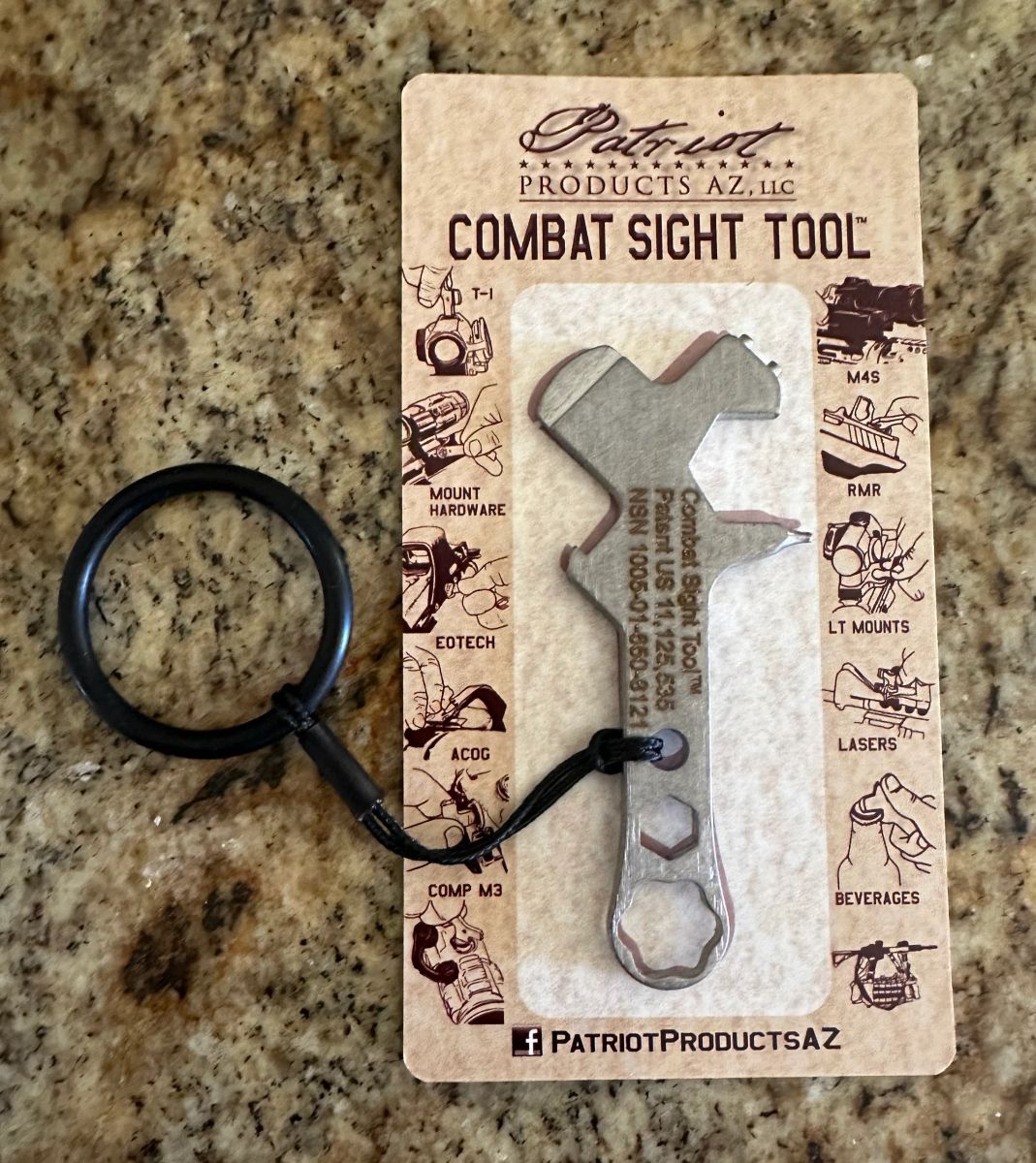 Battle Signt Combat Sight Tool w/Retention Ring Black