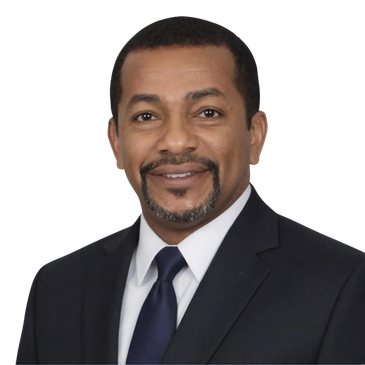 Professional man in a suit smiling.