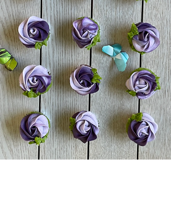 Purple and lavender, swirl rose Bloomies, are always a stunning add to your celebration!