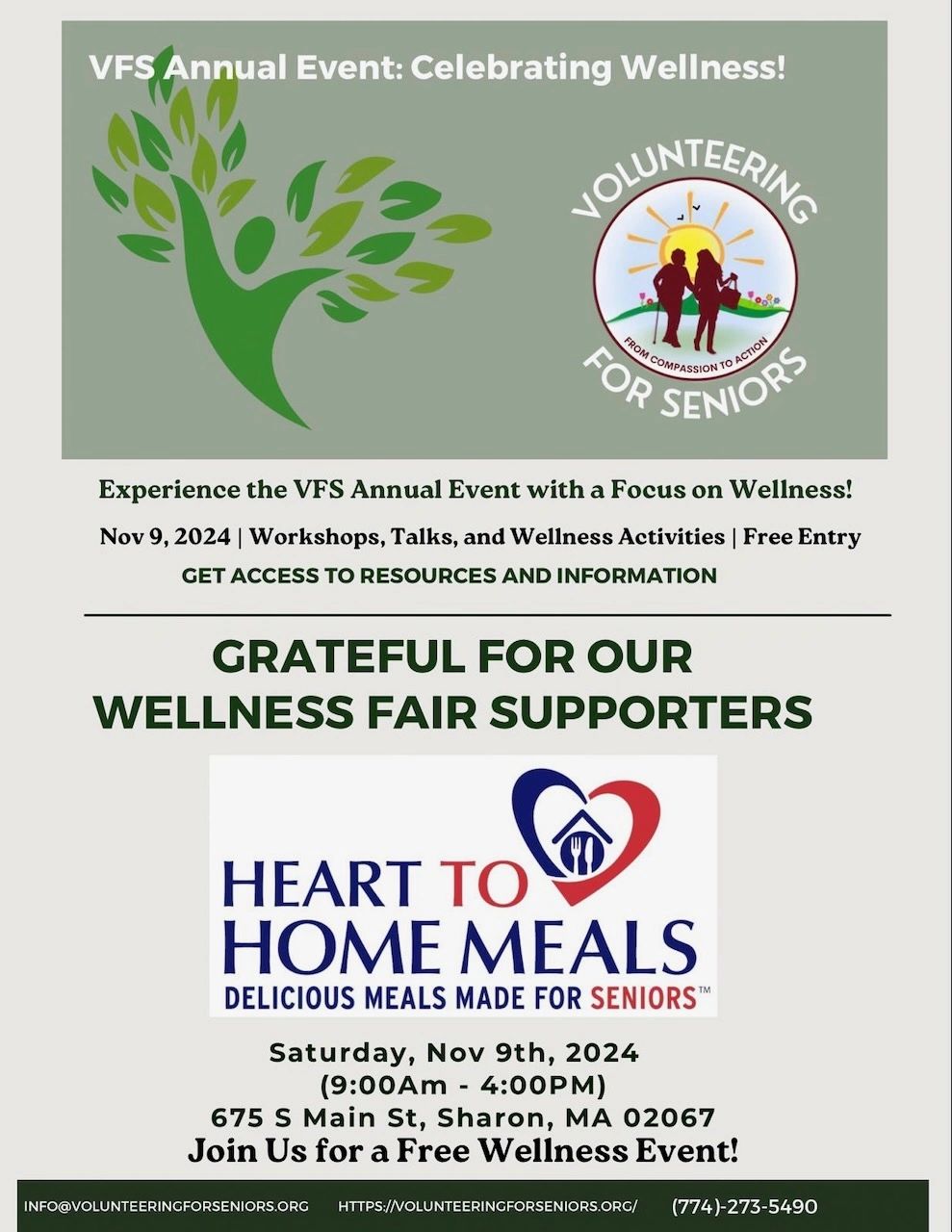 Heart to home meals logo on event poster.