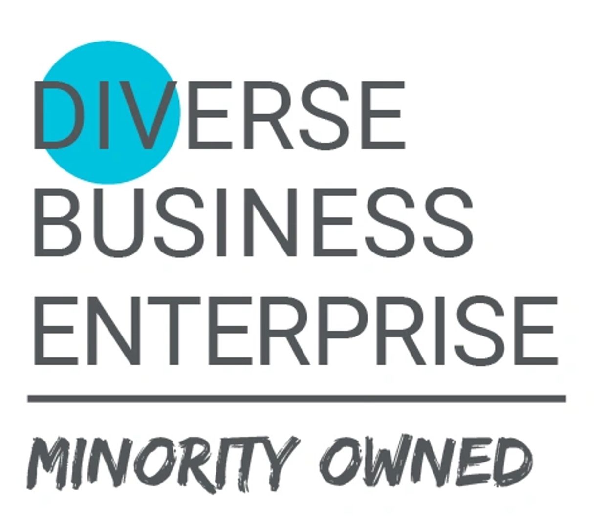Logo for a minority-owned diverse business enterprise.