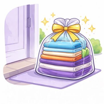 Clothes return clean and folded