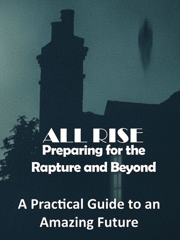 Book cover titled 'All Rise: Preparing for the Rapture and Beyond.'