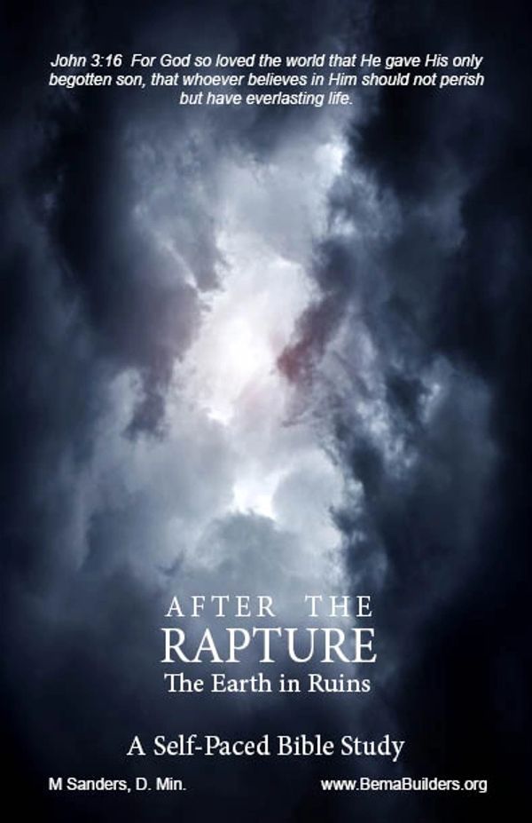 Book cover showing clouds and light with Bible verse John 3:16 about eternal life.
