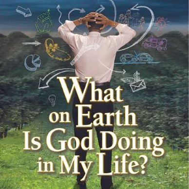 Man pondering life with question about God's role.
