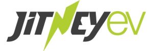 Jitney EV logo with bold black and green text.