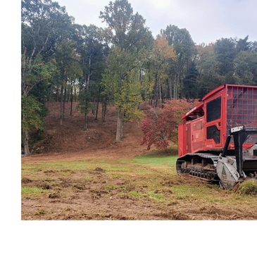 Lamtrac forestry mulching machine used to clear trees to open up property.