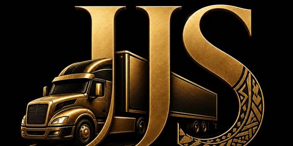 Golden truck with large stylized letters 'US' on a black background.