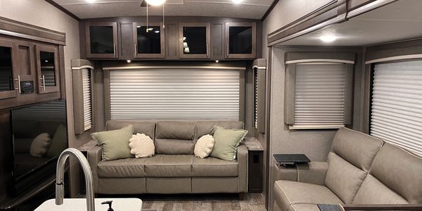 Interior of 5th Wheel Trailer.