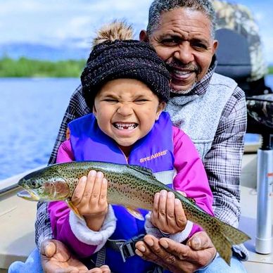 Anchorage lake fishing kids fishing Anchorage guided fishing Anchorage best fishing charter military