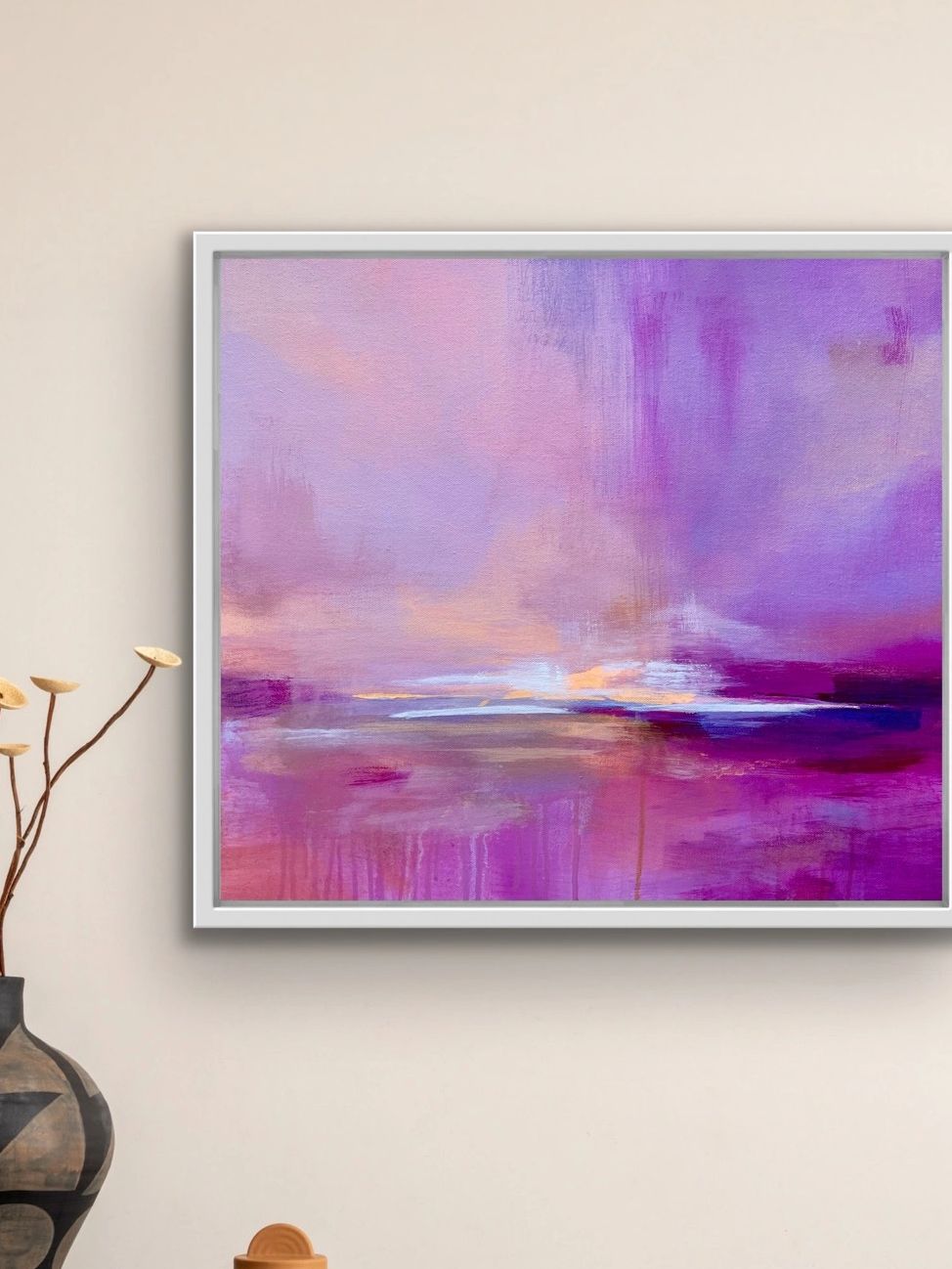 Abstract seascape painting