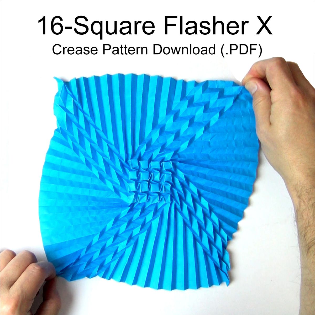 DOWNLOAD 16Square Flasher X Foldable Template (.pdf Digital File to