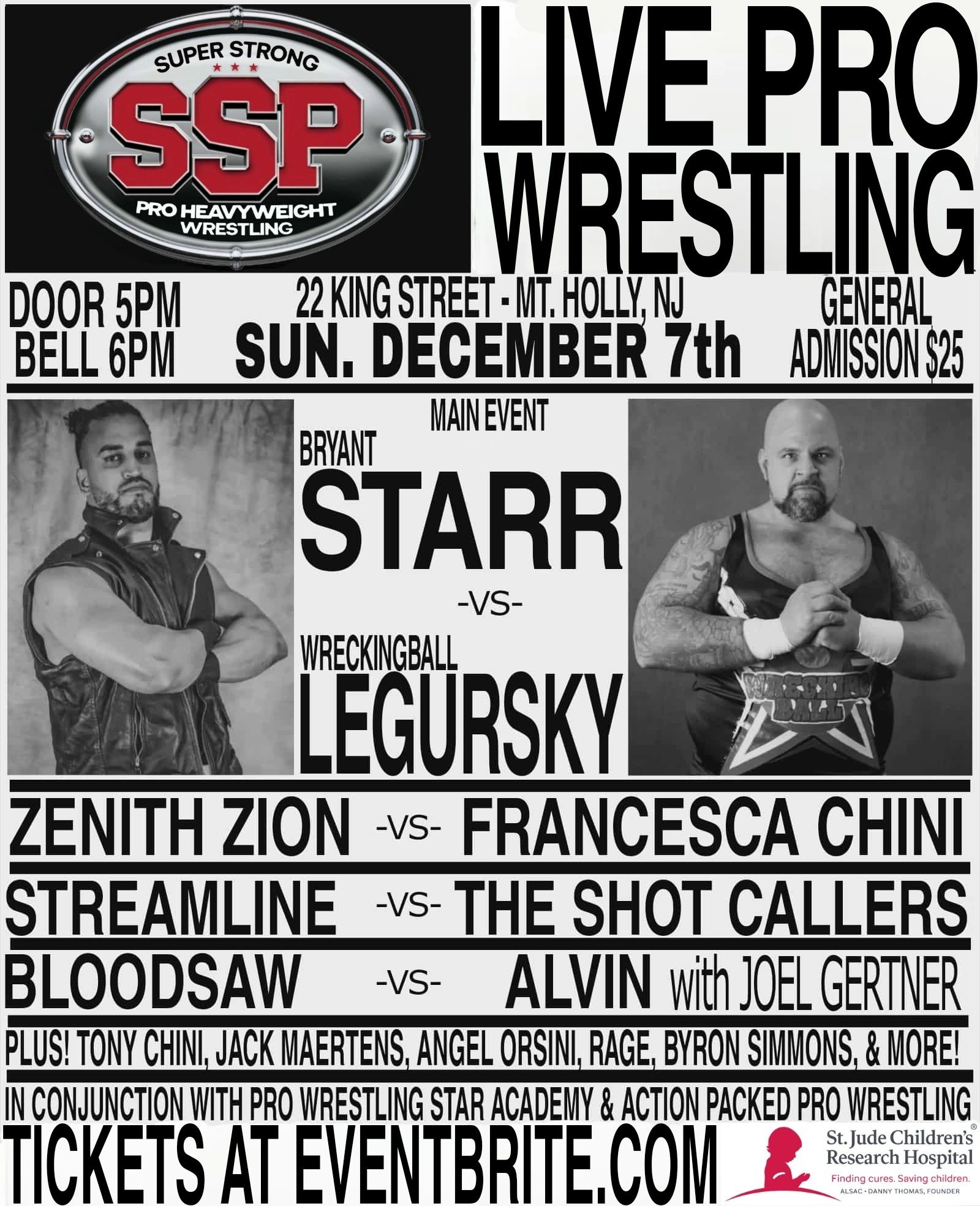 Strongly Pro Super Strong Pro Heavyweight Wrestling World Debut Mt Holly, NJ