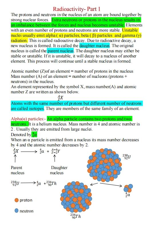 Radioactivity Part 1 Radioactivity Part 1