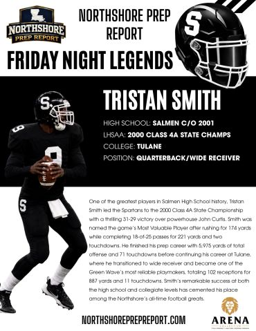 High school football legend Tristan Smith from Salmen.