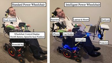 Before and after mounting the IPW upgrade kit.