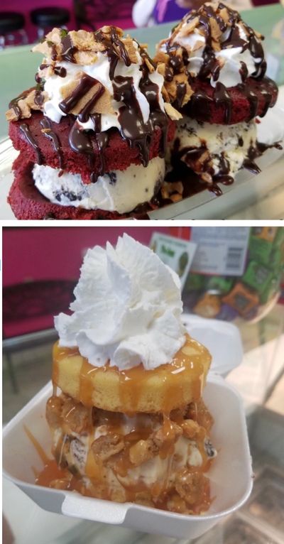 ice cream sandwich, ice cream and cake sandwich, dessert, ice cream, inglewood and Los Angeles