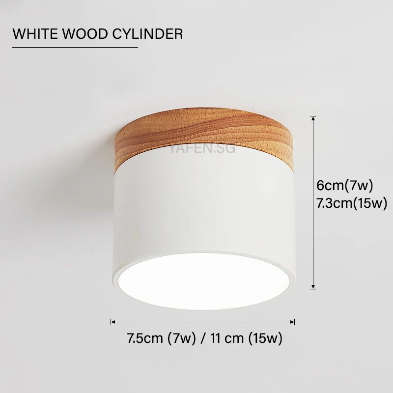 Surface Mounted Ceiling Fixtures Aluminum Cylinder 7W/15W Tri-Colour  Lighting