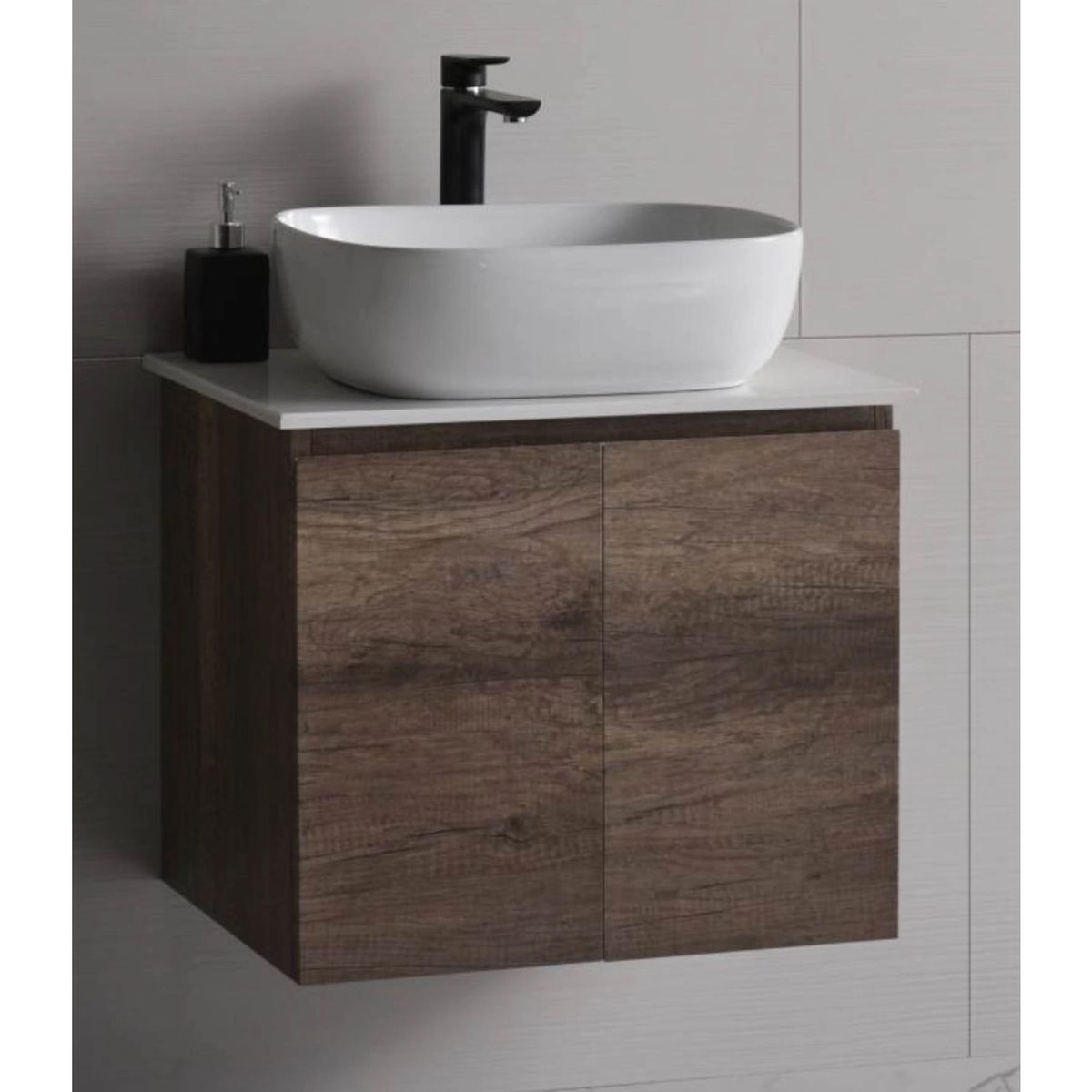 B620 Stainless Steel Vanity with Solid Top