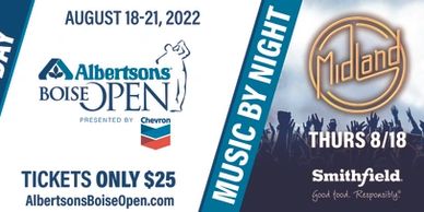 Tickets on sale NOW for the 2022 Albertson's Boise Open.  ONE HUNDRED PERCENT of your purchase will 