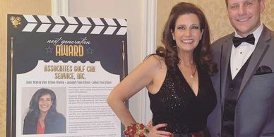 client at an award celebration