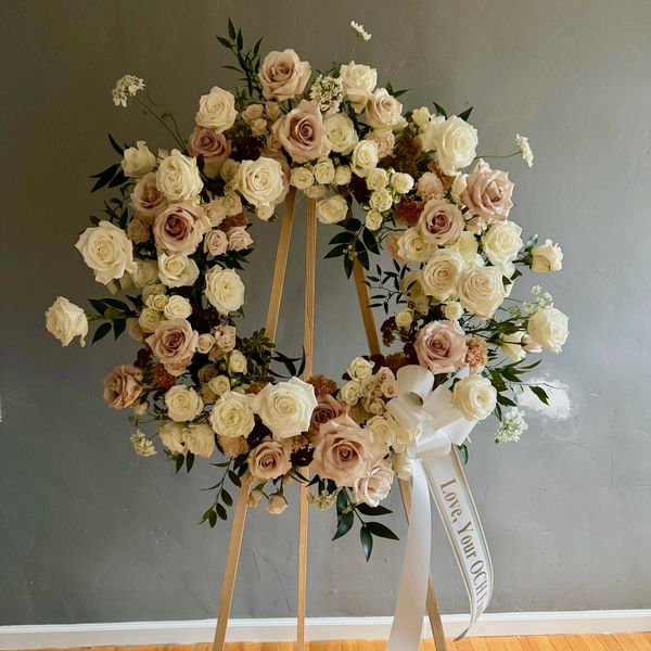 Sympathy wreath or arrangment
