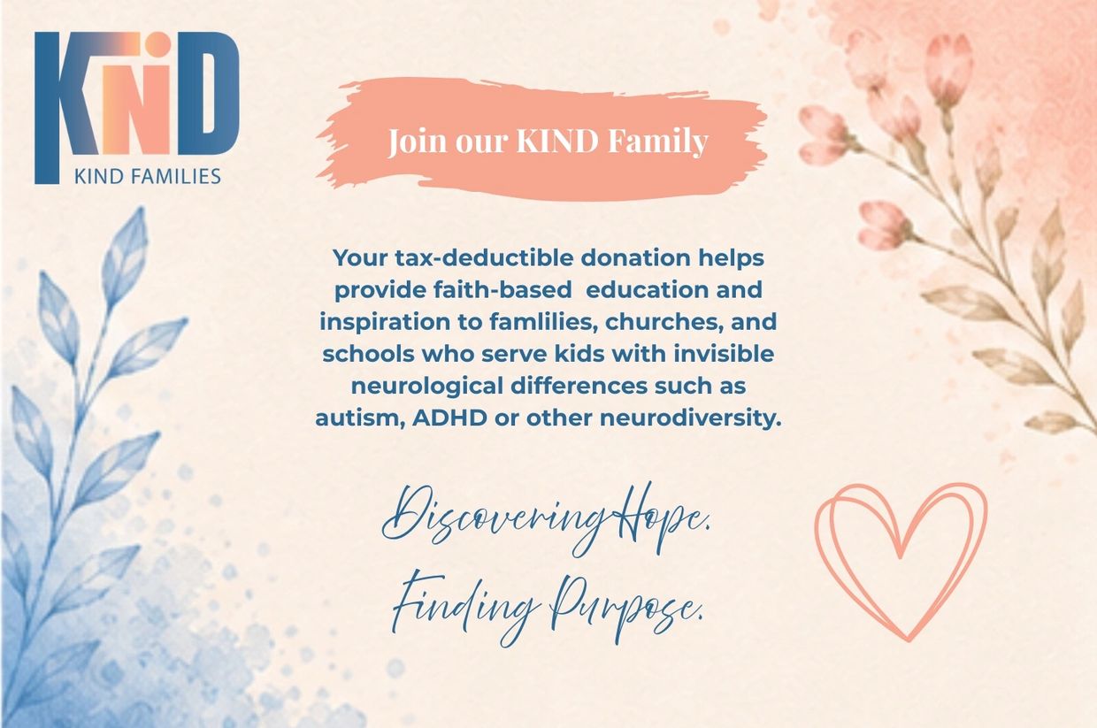 KIND Families seeks donations to support faith-based education for kids with neurological differences.
