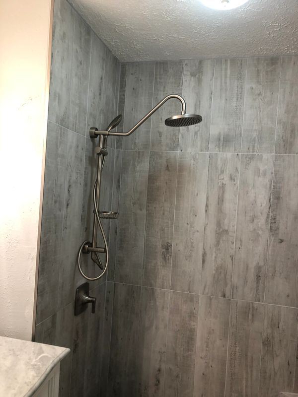 New showers 