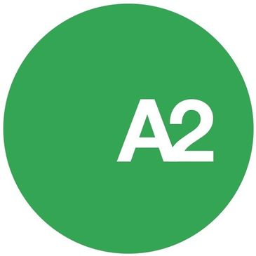 Green circle with white text 'A2' in the center.